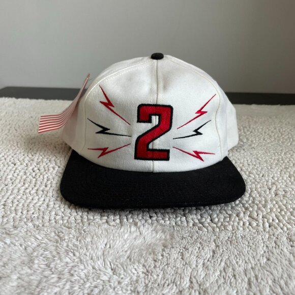 Vintage Al Unser Jr. Snapback Hat OSFA F1 Racing Dead Stock Two Tone Car Cap - Picture 1 of 7